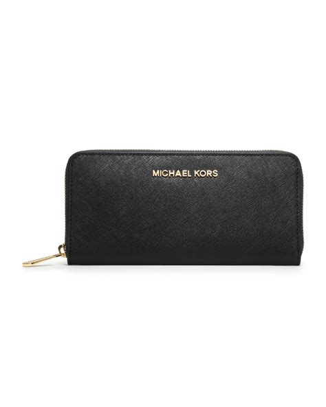 michael kors wallet black saffiano|Michael Kors continental wallet outlet.